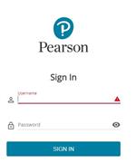 Pearson sign- icon 